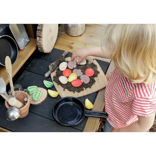 Yellow Door 2" Pizza Toppings Sensory Play Stones Set